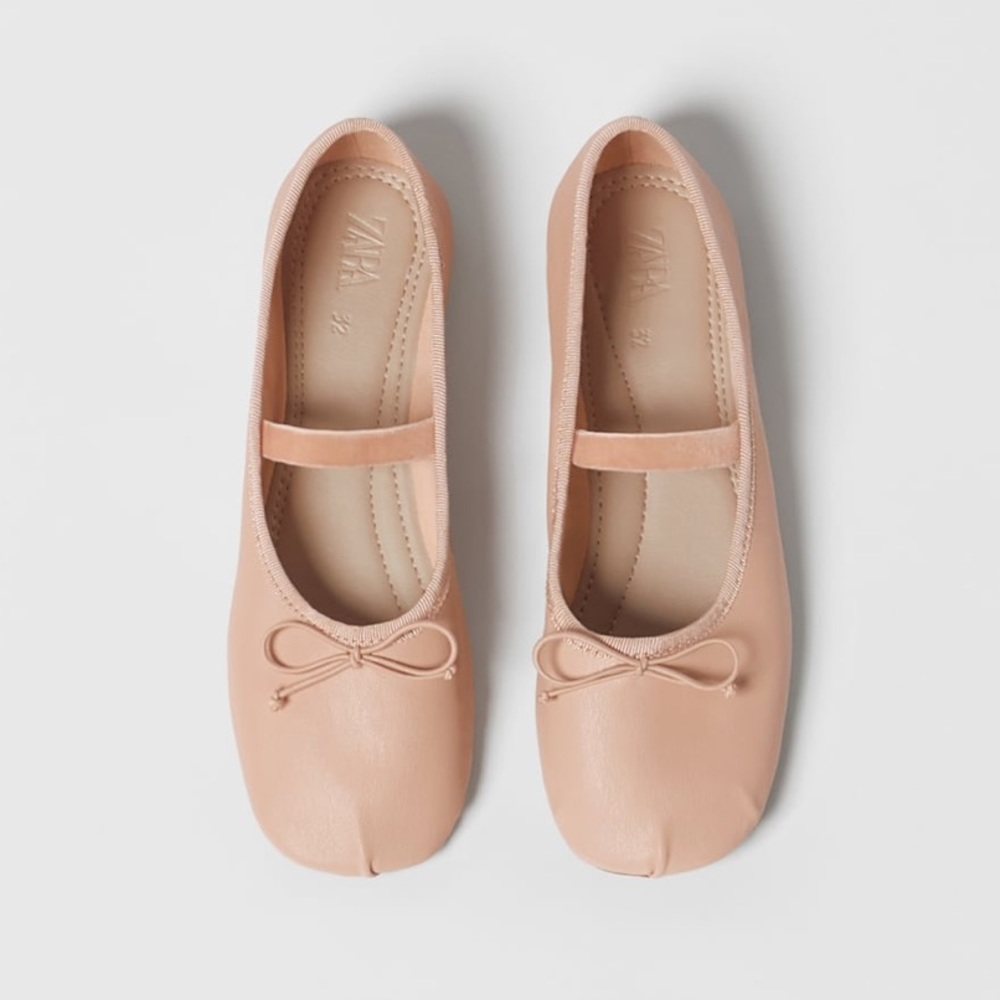 Zara ballet bow flat shoes